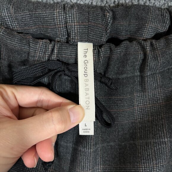 Babaton Aritzia Plaid Jimmy Pants Trousers - Women's Size L - Gray - Picture 4 of 7